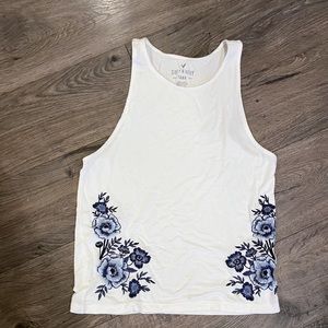 AEO Soft & Sexy Embroidered Tank Top